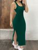 Women's Clothing Women's Sexy Backless Halter Knitted Dress Style Spring Summer Design Slit Detail For Formal & Casual_ecoleips.com