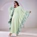 Verve 2025 New Muslim Fashion Elegant Dubai Islamic Arab Robe Batwing Sleeve Cover-up_ecoleips.com