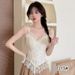 French-style Lace Camisole Straps, Women's Fishbone Strap With Chest Pads, Pure Desire Tube Top, Suitable For Inner Or_ecoleips.com