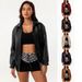 Women's Oversized Faux Leather Jacket With Lapel Collar, Long Sleeve Loose Fit Coat For Spring & Autumn, Fashionable Outerwear_ecoleips.com