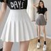 Women's Pleated Short Skirt JK Uniform Style Fashionable Midi Skirt Extended Length Safety Shorts Zipper Buttons All Seasons_ecoleips.com