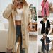 DiYun 2024 Autumn/Winter New Casual Loose Cardigan Buttoned Hooded Sweater Coat For Women_ecoleips.com
