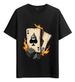 Women's T-Shirts Tshirt Muscle Freaks Fire Playing Cards Poker Casino Games Style_ecoleips.com