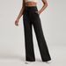 Women's Clothing Athena Lulu Modal Straight Pants Women's Sand Washed Air Layer Loose Yoga Pants Nude Fitness Pants_ecoleips.com