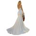 Women's Clothing Spring New Female White Simple Travel Photography Fishtail Bride Tube Top Korean Style Gown_ecoleips.com