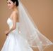 Korean Style White Veil For Brides Single Layer Wedding Dress Accessory 1m X 1.2m_ecoleips.com