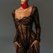 Women's Clothing Autumn New Lace Stitching Sexy Temptation Low Cut Jumpsuit Female Sexy Hot Girl See Through Trousers_ecoleips.com
