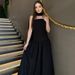 European American Women's Fashion 2025 Spring/Summer New Arrival: Stylish And Sexy Back-Tie Strapless Party Dress -_ecoleips.com