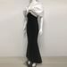 2025 Retro Hepburn Style Black Bodycon Evening Gown Women's French Travel Photography Wedding Dress Spring/Autumn Summer Regular Size_ecoleips.com