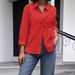 Women's Clothing Spring And Summer New Shirt Collar Loose Embroidery Hollow Large Size Shirt Tops For Women_ecoleips.com