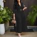 Women's Clothing New Fashion Lapel Long Sleeve High Waist Temperament Pleated Solid Color Dress_ecoleips.com