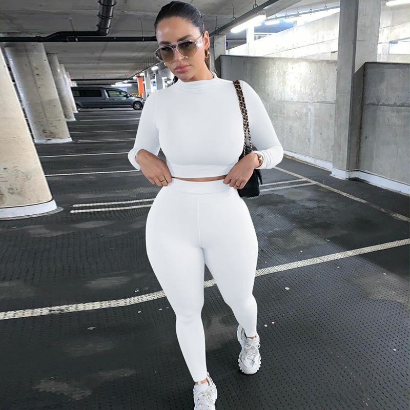 2025 Autumn And Winter New Women's Casual Two-piece Slim Fit Long Sleeve Sports Set_ecoleips.com
