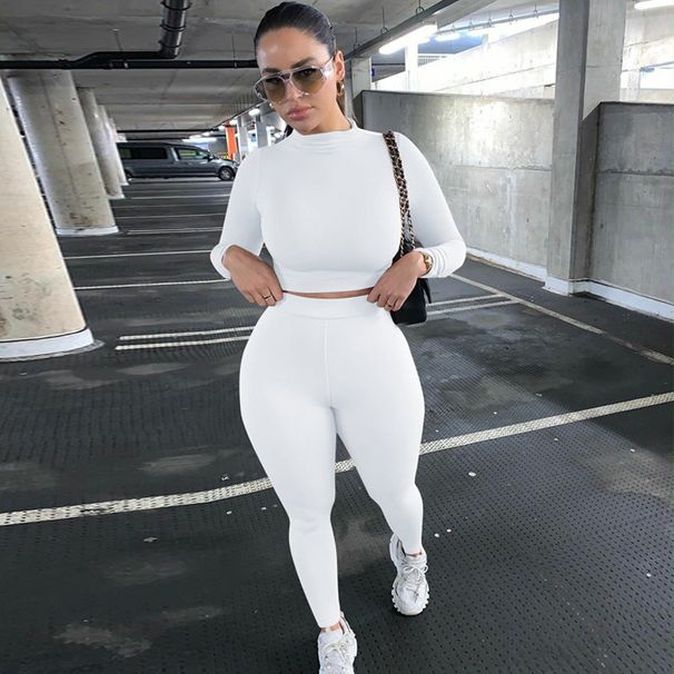 2025 Autumn And Winter New Women's Casual Two-piece Slim Fit Long Sleeve Sports Set_ecoleips.com