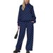 Aria Basics Aria Basics European American Women's Clothing Ins-style Autumn And Winter Fashion Casual Versatile Polka Dot Print Loose_ecoleips.com