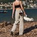 Suitable For All Seasons High-End Tencel Linen Solid Color Casual Long With Drawstring Waist Straight-Leg For Women Summer New Loose Versatile_ecoleips.com