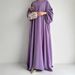 Verve Muslim Women's Clothing Simple Outfit Abaya Dress Robe MSL101_ecoleips.com