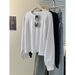 European American Style Real Shot Raglan Long-sleeve T-shirt For Women, Spring And Autumn Korean Version Loose Cotton_ecoleips.com