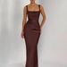 KAIKUO Cross-Border European And American Y2K Hot Girl Strap Bodycon Dress Women's Clothing 2025 Autumn/Winter_ecoleips.com