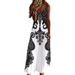 2025 Cross-Border Beach Vacation 3D Printed Bohemian Style Elegant Long Summer Casual Women's Dress_ecoleips.com