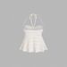 Women's Clothing Three Dimensional Lace Short Tube Top Fashion Halter Neck Suspender Top_ecoleips.com
