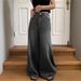 Cross-border Fashion Retro Jeans, New Style, Drapey Straight Loose High-waisted Wide-leg Casual Trousers, Trendy_ecoleips.com