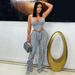 Women's Drawstring Wide-Leg Pants | High Waisted Casual Trousers With Belt Loops | Streetwear Polyester Straight Leg Pants (Light Gray/Khaki, S-XXL)_ecoleips.com