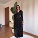 Women's Elegant Maxi Dress Long Sleeved Waist Cinching Spring Style Temperament European American Fashion Muslim Clothing_ecoleips.com