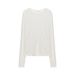 Silk Round Neck Basic Cool Socket Sun Protection Clothing, Long Sleeved Women's T-shirt, Summer Thin Top_ecoleips.com