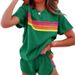 Spring Summer Loungewear Set For Women Casual Fashionable Simple Style Bestseller_ecoleips.com