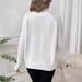 Women's Clothing Solid Color Pullover Raglan Solid Color High Neck Long Sleeve Pullover Sweater - Oversized Acrylic Knit Casual Top For Fall & Winter_ecoleips.com