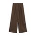 Suitable For All Seasons CLEAN SPACE Simple Breathable Linen 2025 New Korean Style Casual Pants For Women 53963_ecoleips.com