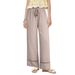 2026 European And American Fashion Casual Solid Color Loose Draped High-Waisted Straight Hollow_ecoleips.com