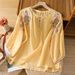 A Retro, Ethnic-Style Shirt Made From Heavy-Duty Embroidery Fabric; Designed For Women With Lightweight Construction And_ecoleips.com