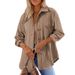 Versatile Turn-down Collar Shirt For Women 2025 Autumn Winter New Long Sleeve Blouse_ecoleips.com
