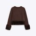 New Fashion Fur Splicing Knitted Sweater_ecoleips.com