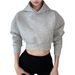 Spice Girl Hooded Fleece Thickened Long-sleeved Short Sweater Women's Autumn And Winter New Design Sense Niche_ecoleips.com