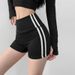 Women's Peach Shaped Fit Sports Shorts Elastic Running Yoga Three Point Pants Perfect For Summer No Awkward Lines_ecoleips.com