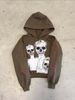 Unisex American Style Dark Themed Printed Hoodie Trendy Loose Hip Hop Sweatshirt High Street Unique Women's Clothing_ecoleips.com