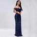 Women's dress sexy sequined tube top floor-length banquet party evening dress fishtail long skirt_ecoleips.com