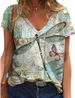 Beopjesk Womens Summer Giraffe Printed T-Shirt Funny Cute Animal Graphic Tees Tops_ecoleips.com
