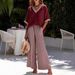 Women's Clothing Women's Casual Striped Two Piece Set V Neck Comfortable Loose Fashion For Formal & Casual For Women_ecoleips.com