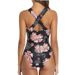 European American Style One Piece Swimsuit V Neck Hollowed out Mesh Bikini Women's Sporty Swimwear Best Selling_ecoleips.com