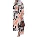 Verve 2025 Muslim Women's Fashion Floral Print Two-Piece Spring And Autumn Clothing Long Shirt Wide-Leg Pants Set_ecoleips.com