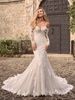 Women's Clothing One Shoulder Lace Light Wedding Dress Temperament Long Sleeves High End Fishtail Out Of The Door Yarn Niche Engagement Slim Dress_ecoleips.com