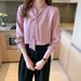 2025 Spring Korean Version Loose Bowknot Professional White Chiffon Blouse Women's Top Goddess Temperament Long Sleeve_ecoleips.com