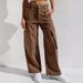 , , European And American Foreign Trade Cross-border Supply Multi-pocket Workwear Jeans For Women_ecoleips.com