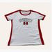 Women's Clothing New Embroidered Letter Short Sleeved Tops Summer Contrast Color Short Navel Baring Round Neck Women's T Shirt_ecoleips.com