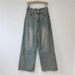 Women's Clothing Retro And Fashionable Ins Striped Jeans New Style Stylish Design Lazy Style Wide Leg Trousers For Women_ecoleips.com