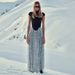 Summer New Style Sheer Top Tassel Sequin Long High Waist Half Skirt Two-Piece Women's Fashion Set_ecoleips.com