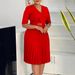 Women's Clothing Elegant V-Neck Pleated Dress Casual And Comfortable – Slim Fit Summer Dress With Adjustable Belt_ecoleips.com